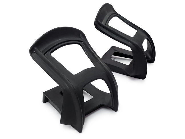 WELLGO Half Toe Clips in Resin – Black