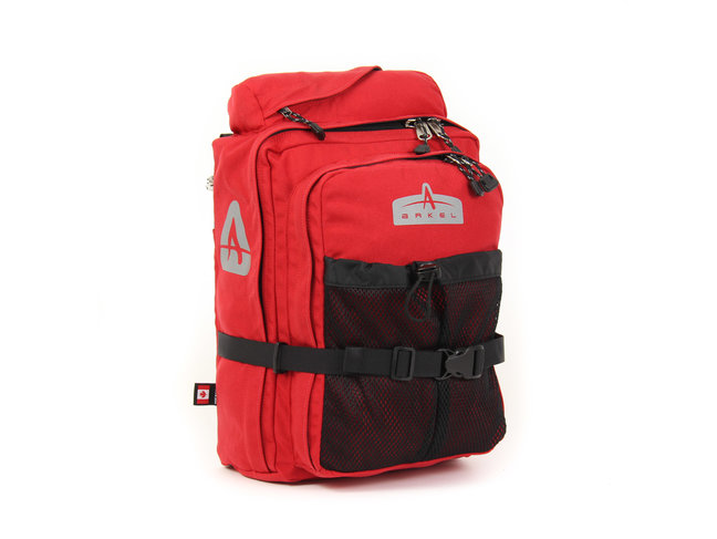 ARKEL Arkel GT-18BP Pannier Bag (Convertible Backpack ) Red