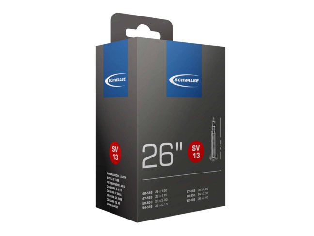 SCHWALBE SWB STD TUBE 26X1.50-2.50 PV40