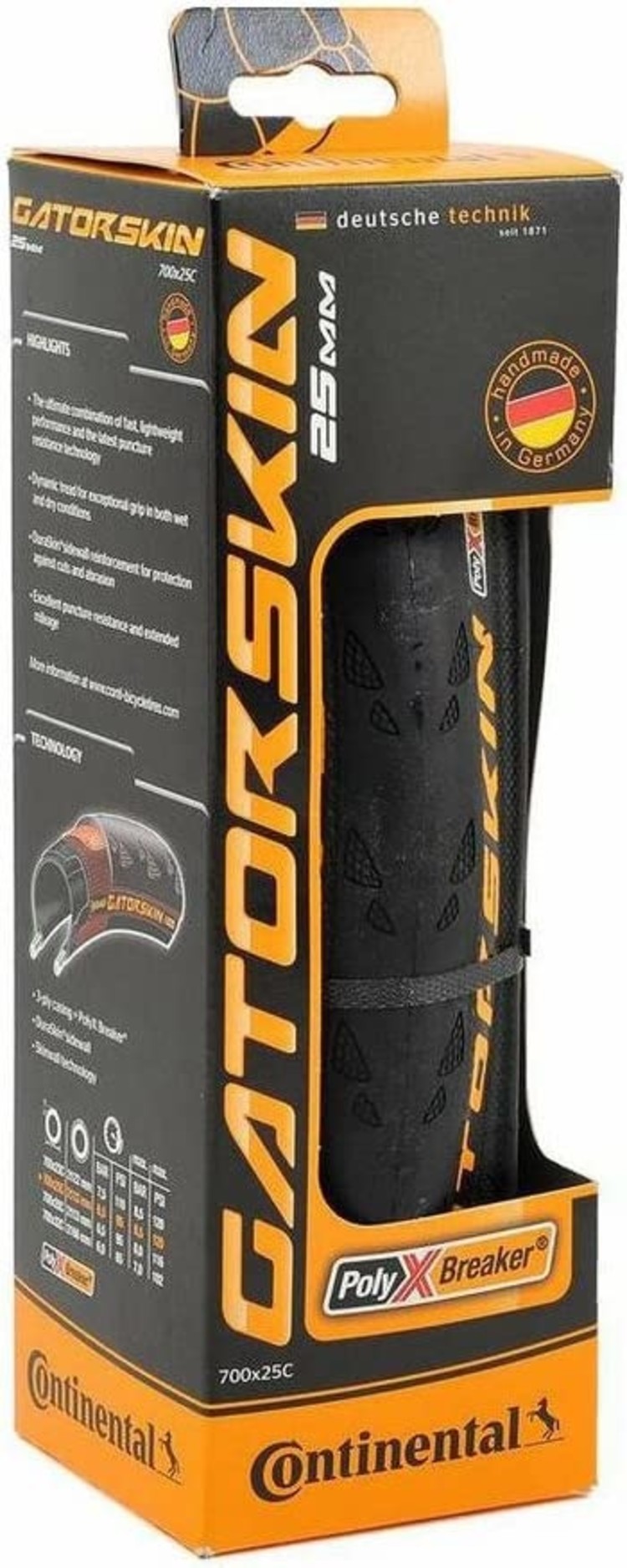 CONTINENTAL Pneu Continental Gatorskin 25mm