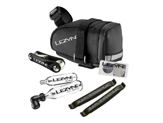 LEZYNE M-Caddy Kit CO2 , détendeur CO2 avec sac, 2x16g