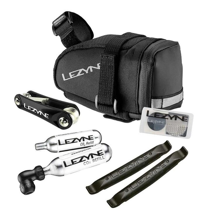 LEZYNE M-Caddy Kit CO2 , détendeur CO2 avec sac, 2x16g