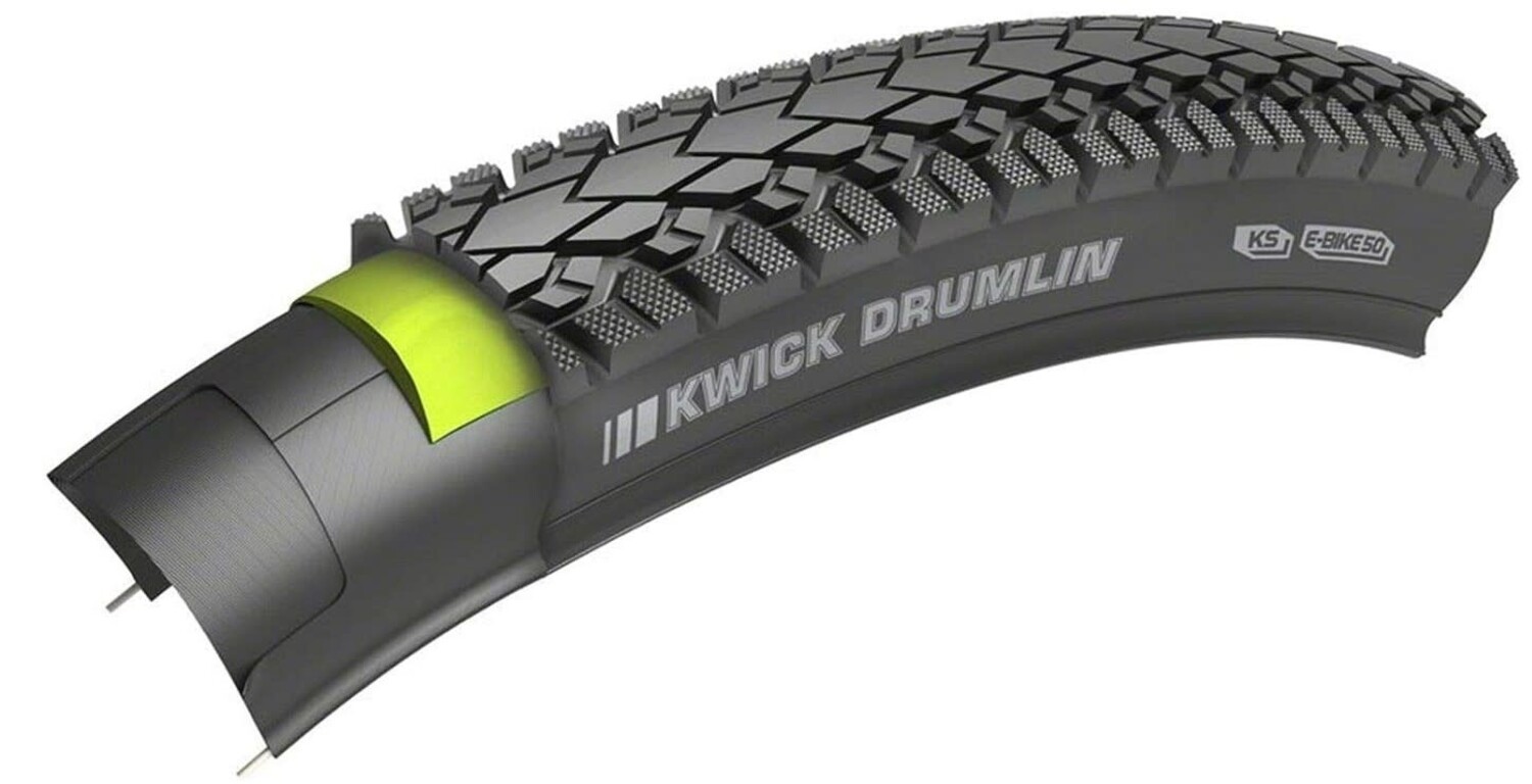 Kenda Kwick Drumlin Tire 700 x 45 Clincher Wire Black Reflective 60tpi Cycle Robert Inc