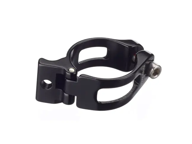 Rose Collier de dérailleur avant pour cadres sans douille à braser Noir 31.8