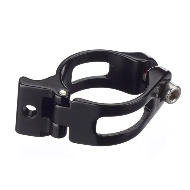 Rose  Collier de dérailleur avant pour cadres sans douille à braser Noir 31.8