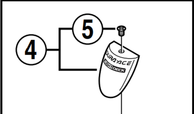 ShimanoWHS Dura Ace ST-7700C Shifter 9 speed Name plate