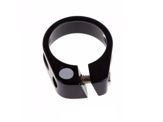 EVO Seatpost clamp Carbon friendly with integrated bolt, 32mm / 34mm, Mat Black