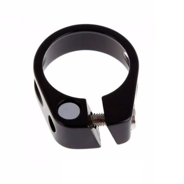 EVO Seatpost clamp Carbon friendly with integrated bolt, 32mm / 34mm, Mat Black