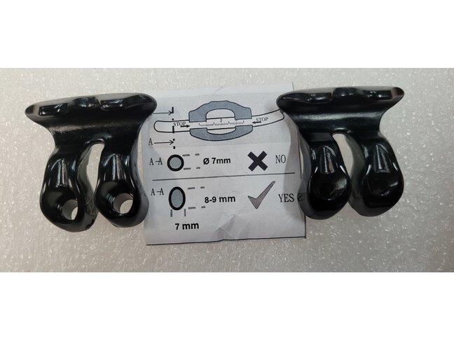 SHIMANO Oreilles de serrage 8-9mm  pourTige de selle PRO Vibe / Pro XCR  pour rails en carbone