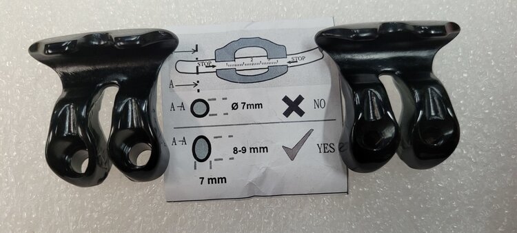 SHIMANO PRO Vibe / Pro XCR seat post Clamp ears 8-9mm for saddles with carbon rails