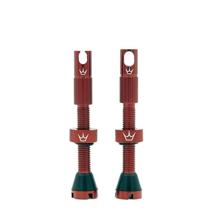 PEATYS TUBELESS MK2 VALVE PAIRE - ROUGE