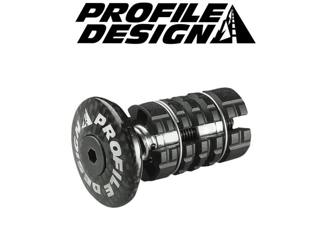 Profile Design Profile Design SP Carbon Gap Cap for 1'' Steerer Tube 19.6mm to 28mm.