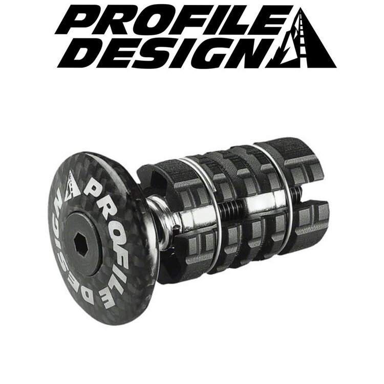 Profile Design Capuchon en Carbone Profile Design pour tube de direction 1'' de 19,6 mm à 28 mm.