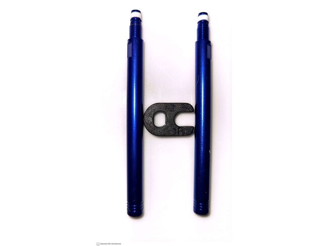 BONTRAGER Rallonges de valve Bontrager Presta 62 mm bleu