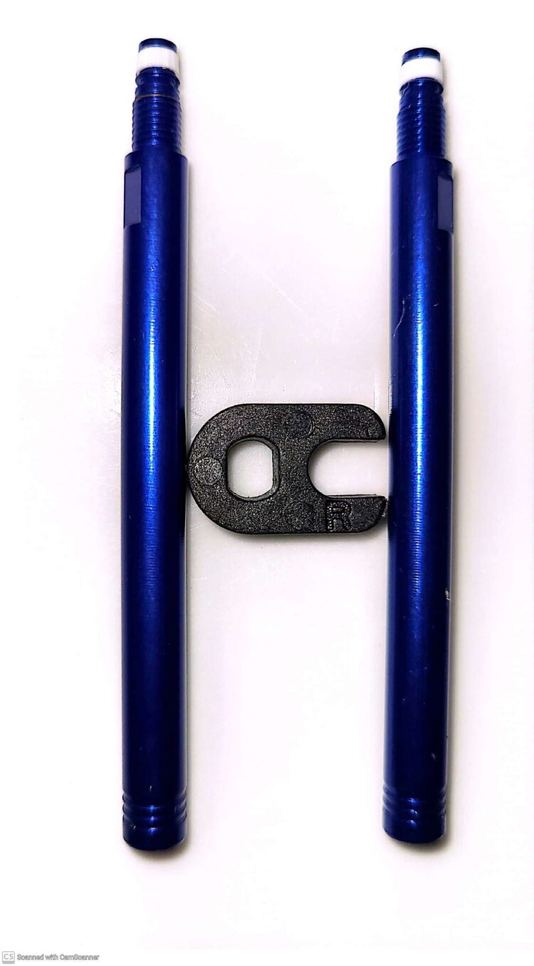 BONTRAGER Rallonges de valve Bontrager Presta 62 mm bleu