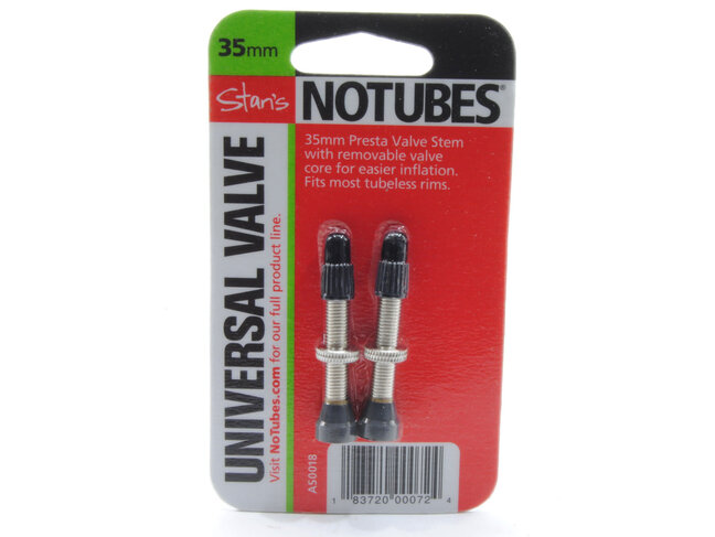 Stans No Tubes Valve Tubeless universelle STANS NO TUBES 35mm