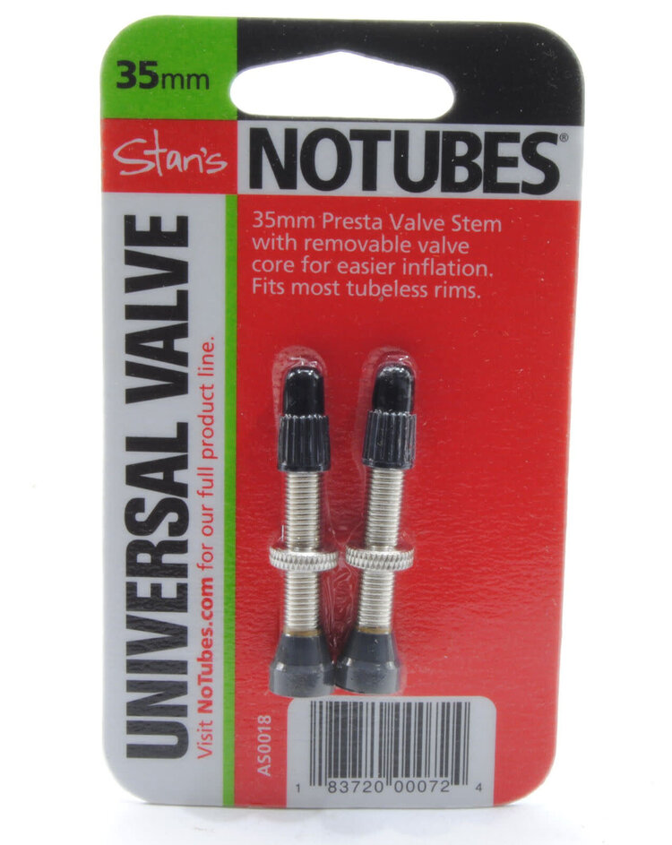 Stans No Tubes Valve Tubeless universelle STANS NO TUBES 35mm