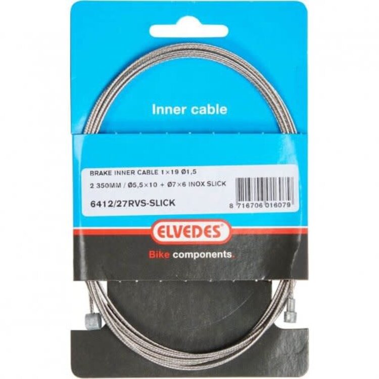 Elvedes  Elvedes brake cable  2350mm stainless steel / Slick ø1,5mm