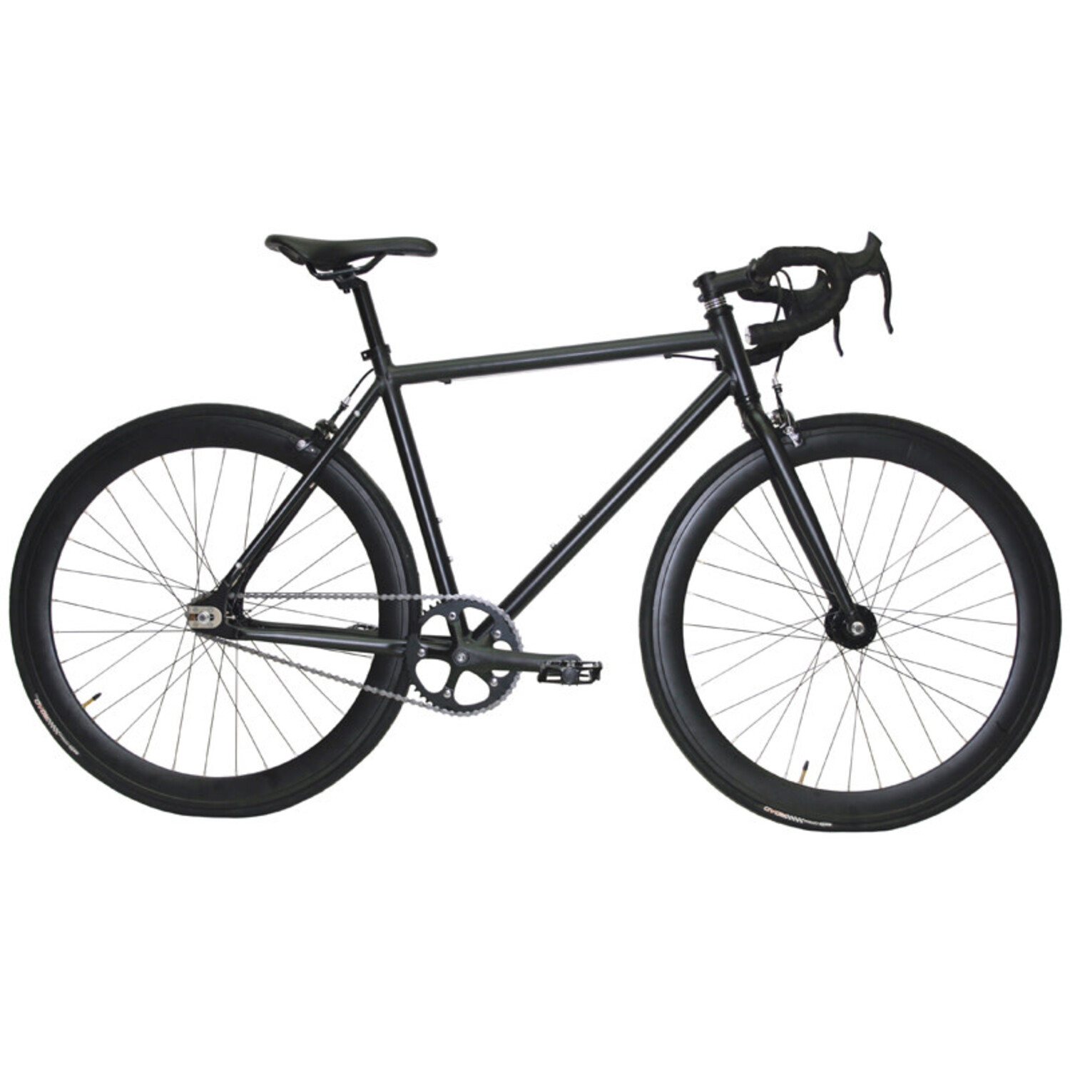 VELO FIXE TYPE COURSE 21.5 54CM NOIR MAT Cycle et Sports Robert Inc