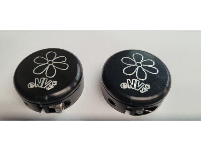 ENVY Envy Lock-On  Bar End Caps Black