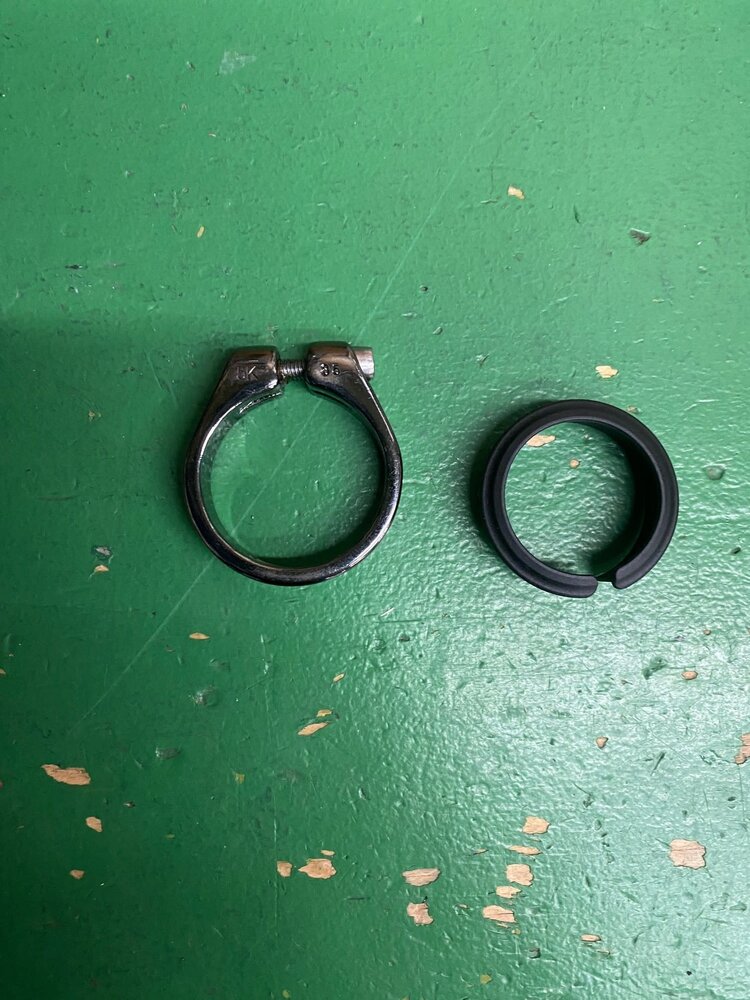 Collet de selle 33 - 35 mm Noir