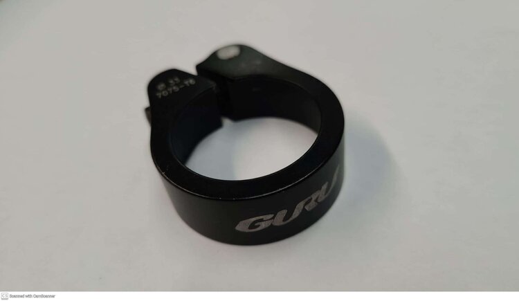 ZOOM Collet de selle Silva 7075-T6  Carbon Friendly 33mm Logo GURU