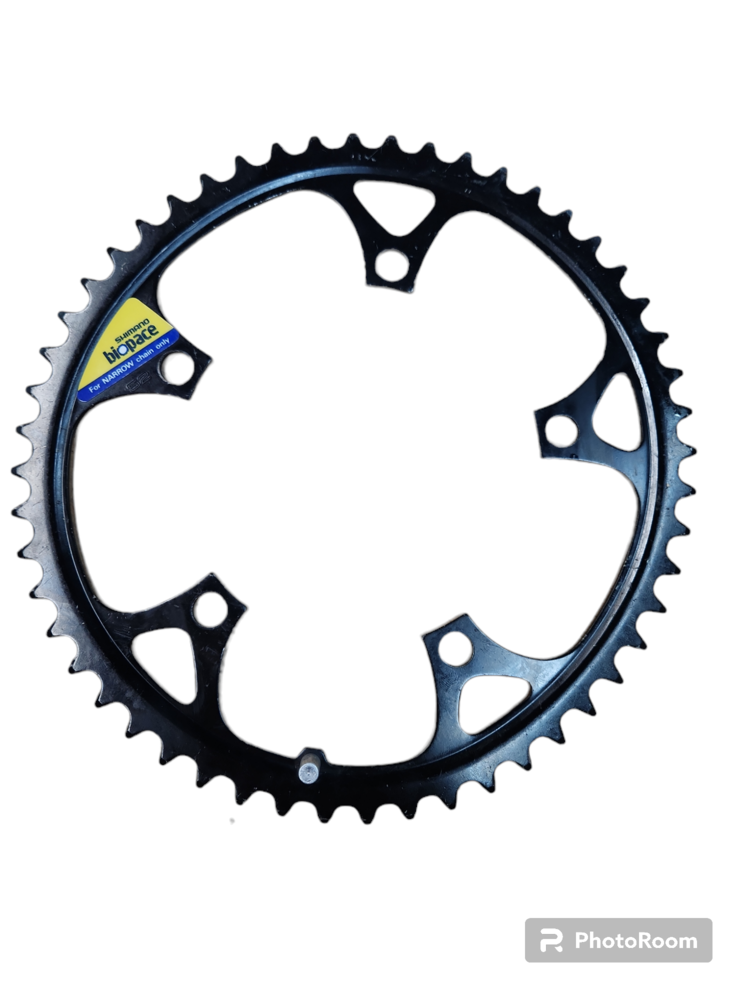 SHIMANO Plateau Shimano Biopace 52t 130 BCD Noir (Rétro)