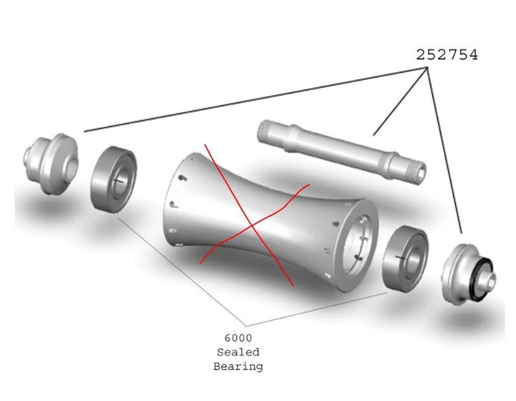 BONTRAGER Bontrager Race Lite Flangeless Axle Kit