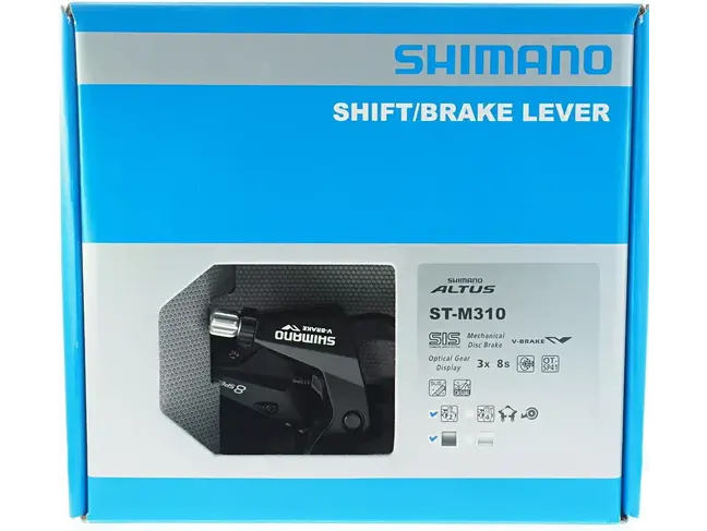 SHIMANO Ens. Levier Shimano Altus ST-M310  Freins / 3 X 8 vitesses