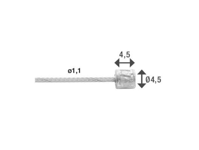 Elvedes Câble de vitesse Elvedes Inox Lisse Extra Souple / Extra Flexible 1.1mm