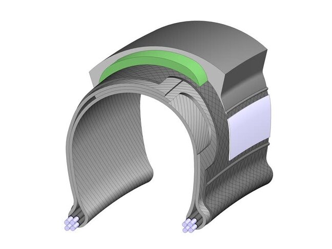 MITAS Pneu Mitas Electron E-Protec 700 X 35 Compatible E-Bike  Wide Reflex