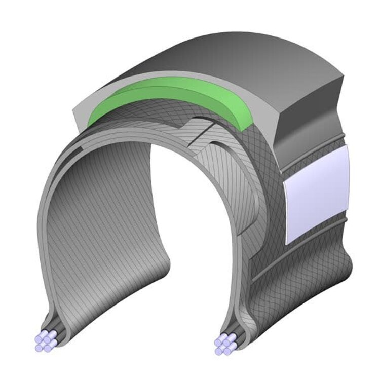 MITAS Pneu Mitas Electron E-Protec 700 X 35 Compatible E-Bike  Wide Reflex