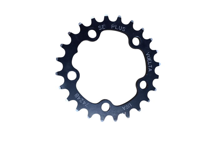 Vuelta Vuelta  SE -PLUS Chainring  / 24T / 74 BCD / 5 Bolt Noir