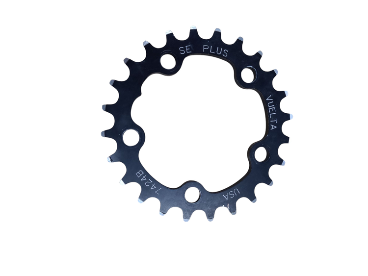 Vuelta Vuelta  SE -PLUS Chainring  / 24T / 74 BCD / 5 Bolt Noir