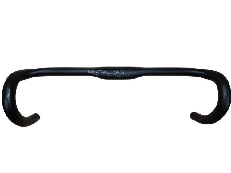 Devox Devox Aero Flat top Road Handlebar 44cm Hoods 45.5 Drops