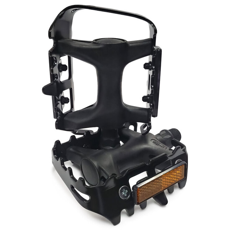 RACE RACE LU-955 Pedals  9/16 Cromo axle  for Toe Clips