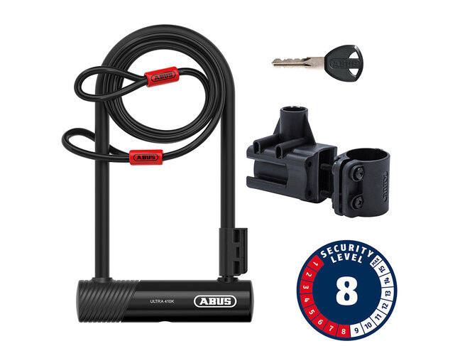 ABUS Cadenas Abus Ultra 410K avec câble Cobra