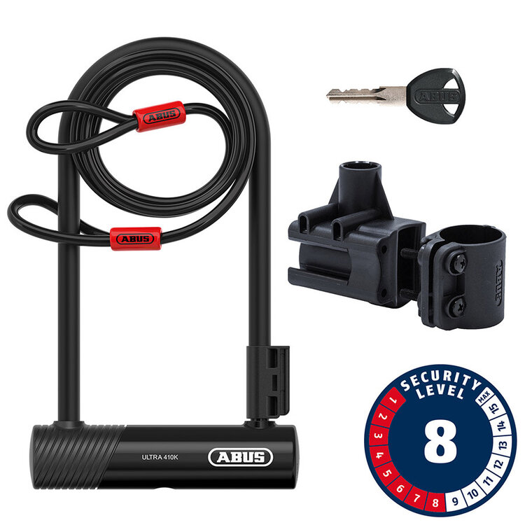 ABUS Abus Ultra 410K U-Lock with Cobra cable