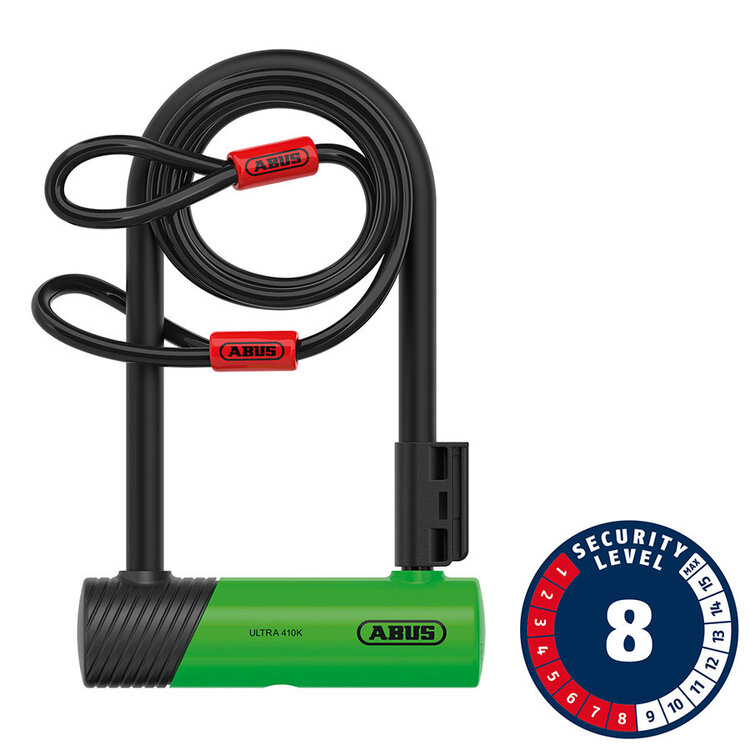 ABUS Abus U-Lock Ultra 410K Mini with Cobra Cable