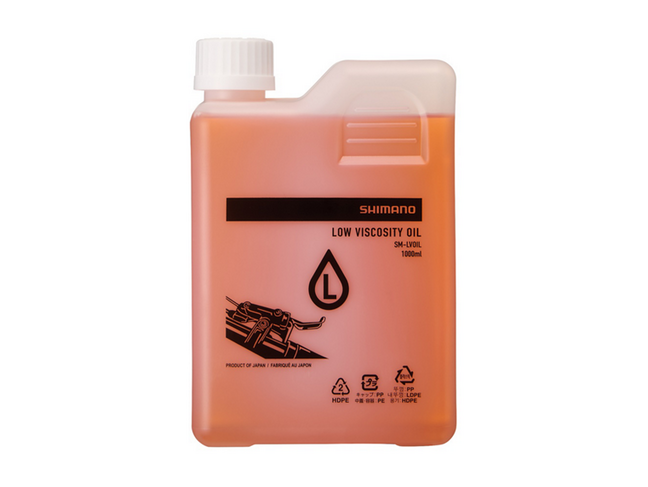 SHIMANO DISC BRAKE OIL (LOW VISCOSITY MINERAL OIL), SM-LVOIL, FOR SHIMANO DISC BRAKE, 1000ml ONE