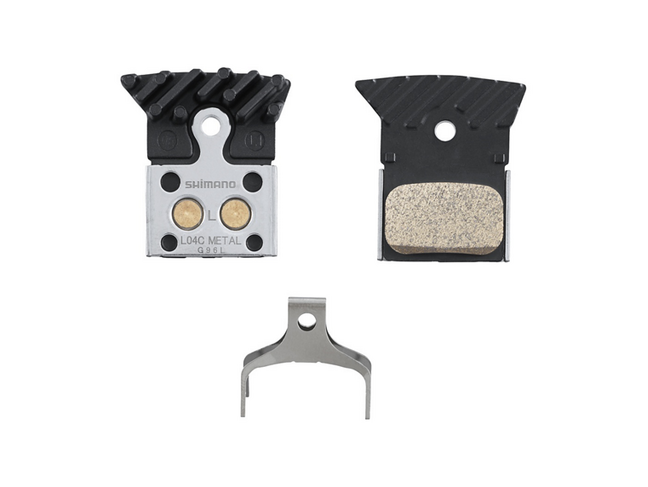 SHIMANO Plaquettes de freins Disque Shimano L04C  -Métal  W/Fin