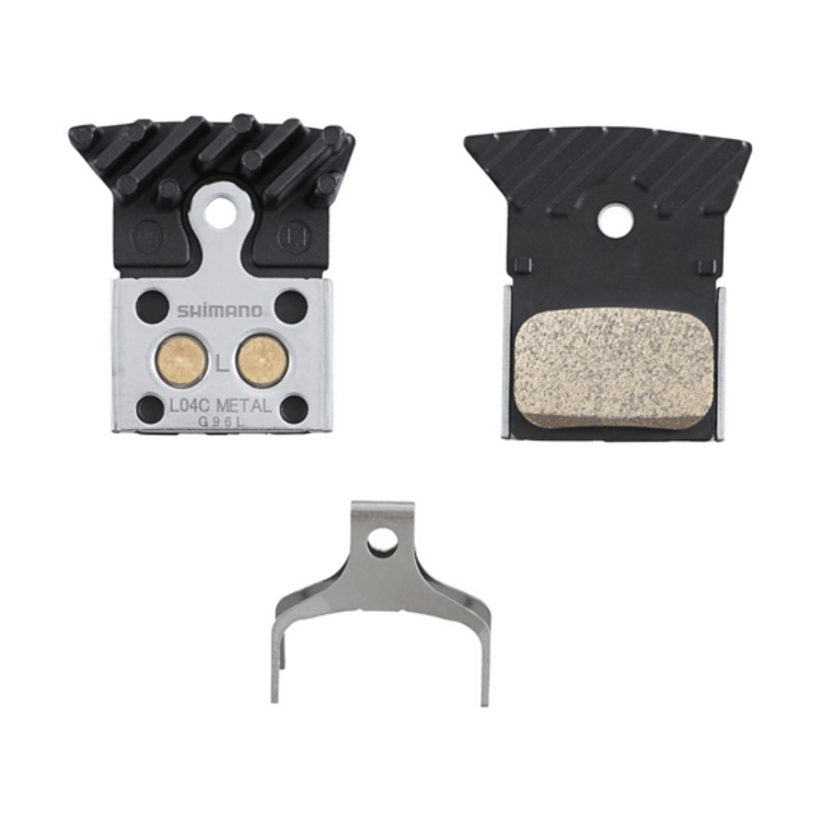 SHIMANO Plaquettes de freins Disque Shimano L04C  -Métal  W/Fin