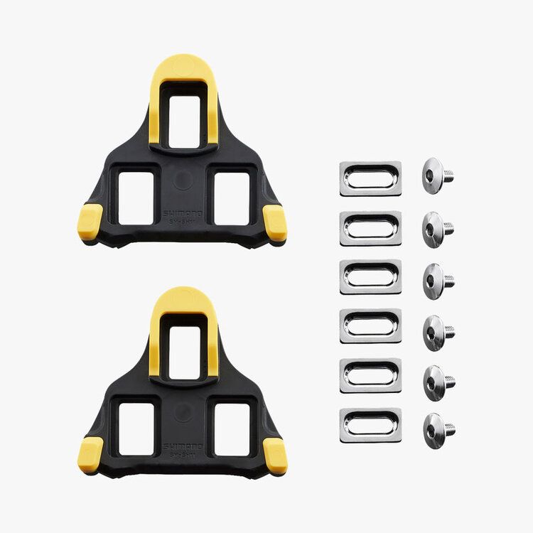 SHIMANO SM-SH11 SPD-SL CLEAT SET, 6 DEGREE FLOAT Yellow