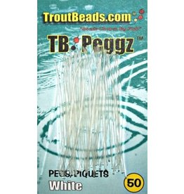 Trout Beads Trout Beads Pegs White