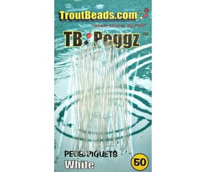 TB Peggs Fishing Bead Pegs for Troutbeads 50pk-100 uses!