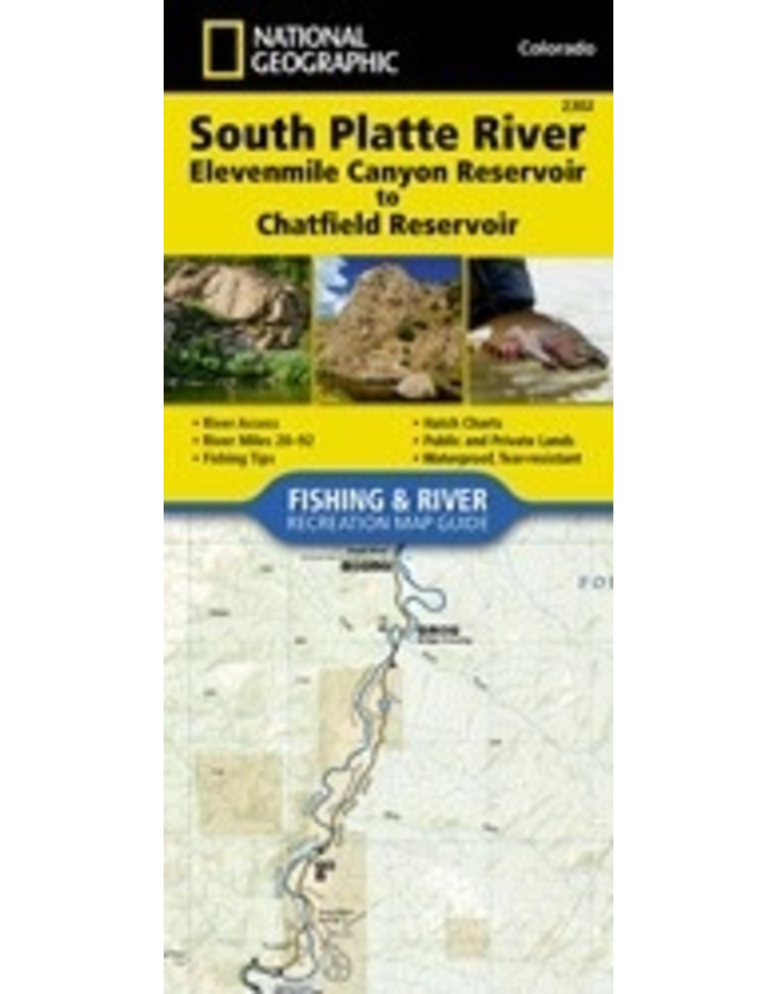 Nat Geo Nat Geo South Platte River Map (Detailed) 11 Mile to Chatfield