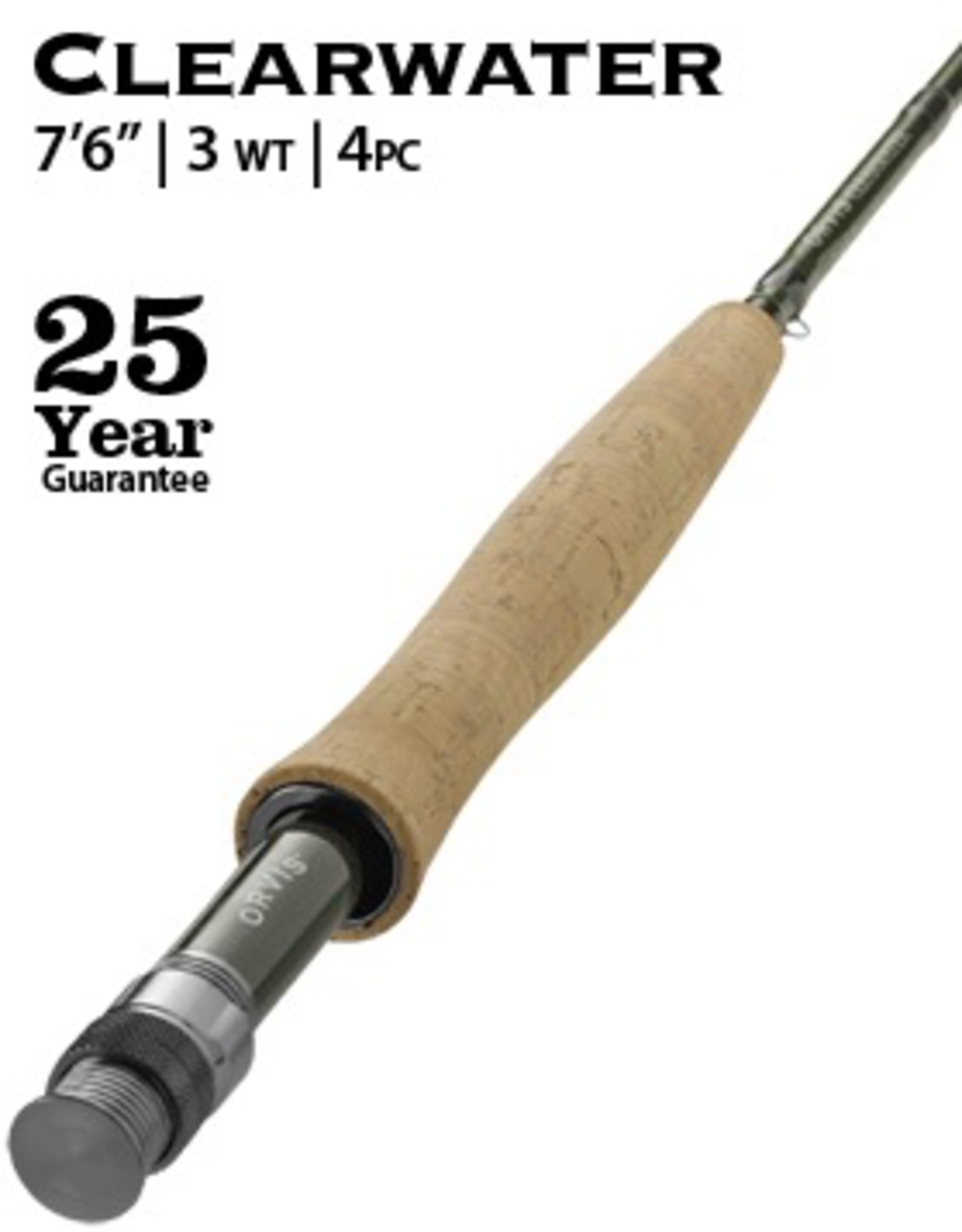 Orvis Orvis Clearwater Fly Rod 7’6” 3wt (4pc)