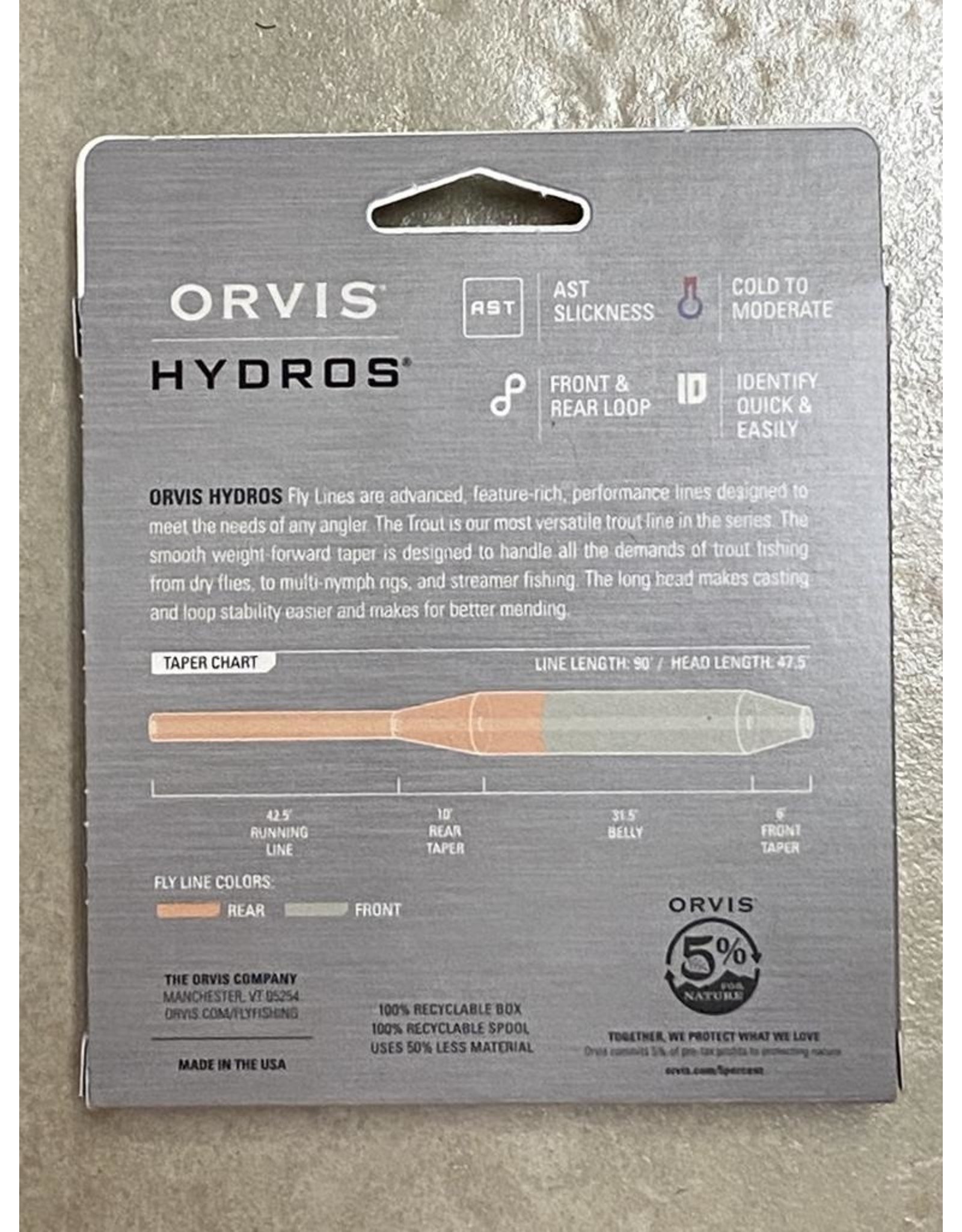 Orvis NEW ORVIS Hydros Trout Fly Line