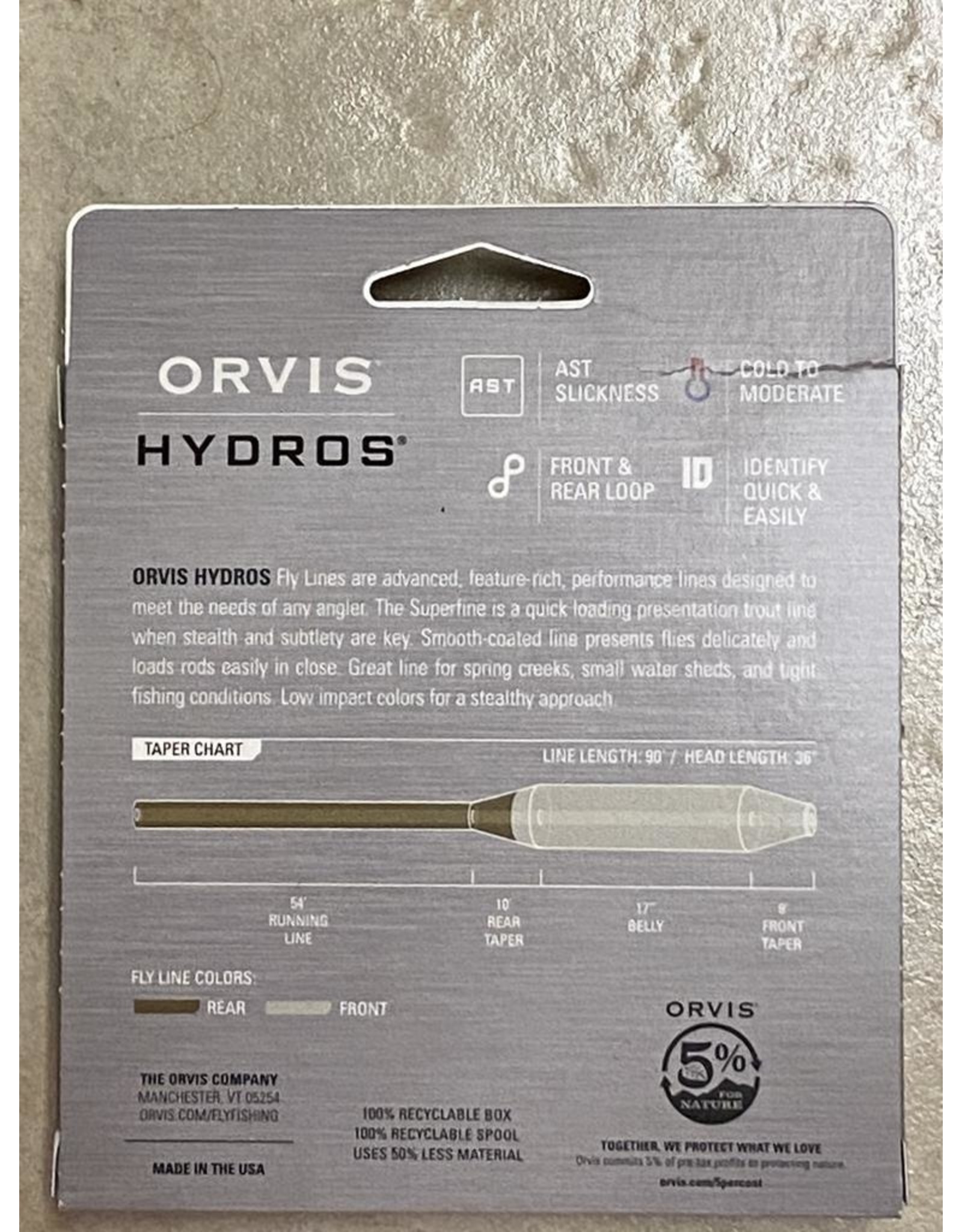 Orvis NEW ORVIS Hydros Superfine Fly Line