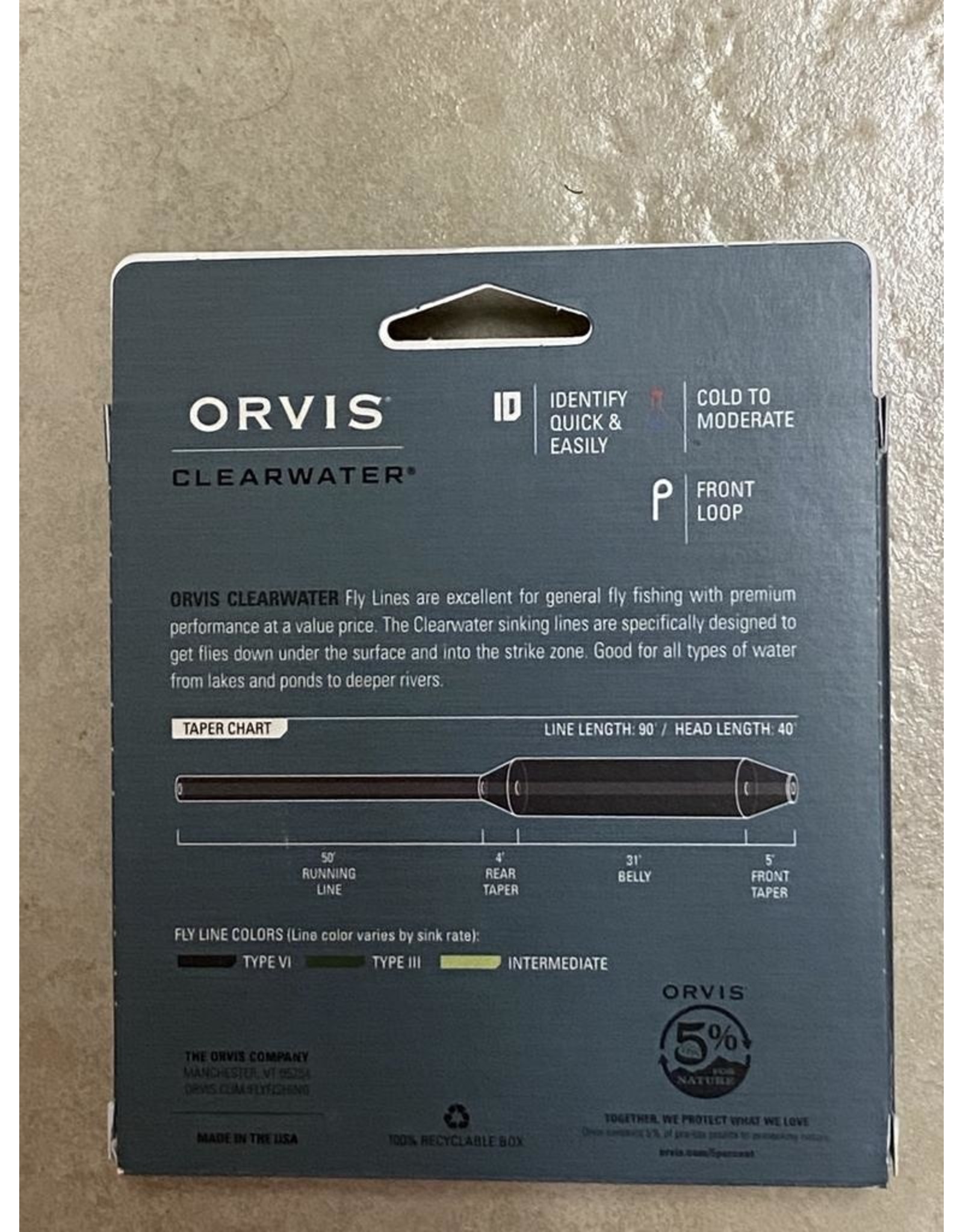 Orvis NEW ORVIS Clearwater Sinking Line (Type Vi)